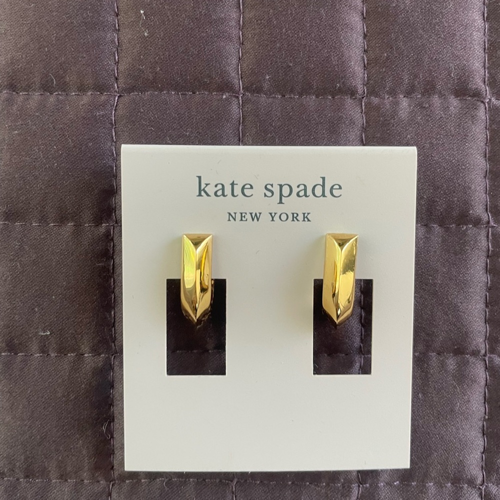 NEW- kate spade ♠️ raise the bar earrings ♠️ gold